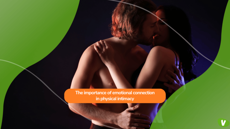 Passionate Young Couple on Dark Background⁠ Kissing, emotional connection in physical intimacy