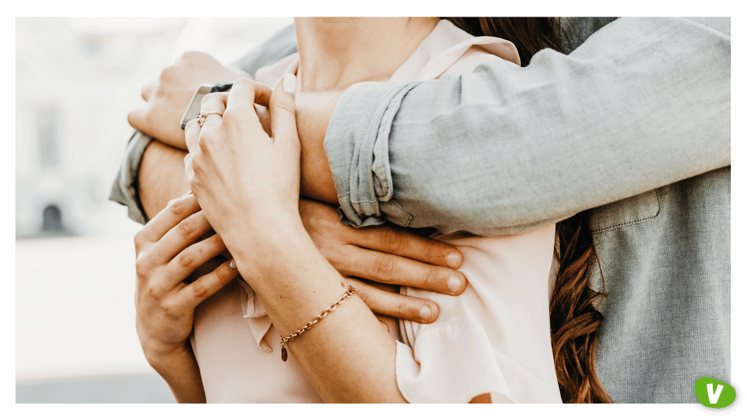 Couple Hugging Outdoors