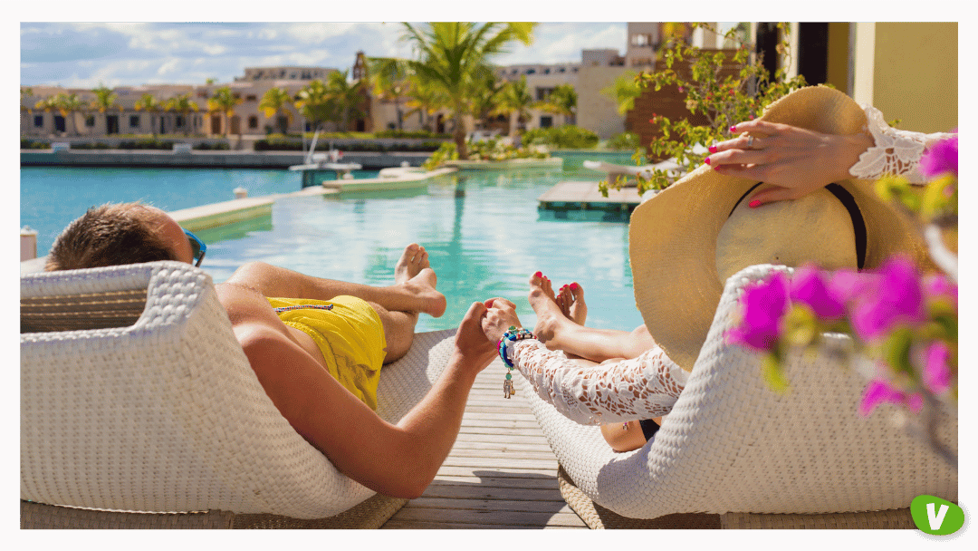 Couple on Vacation in Luxury Resort